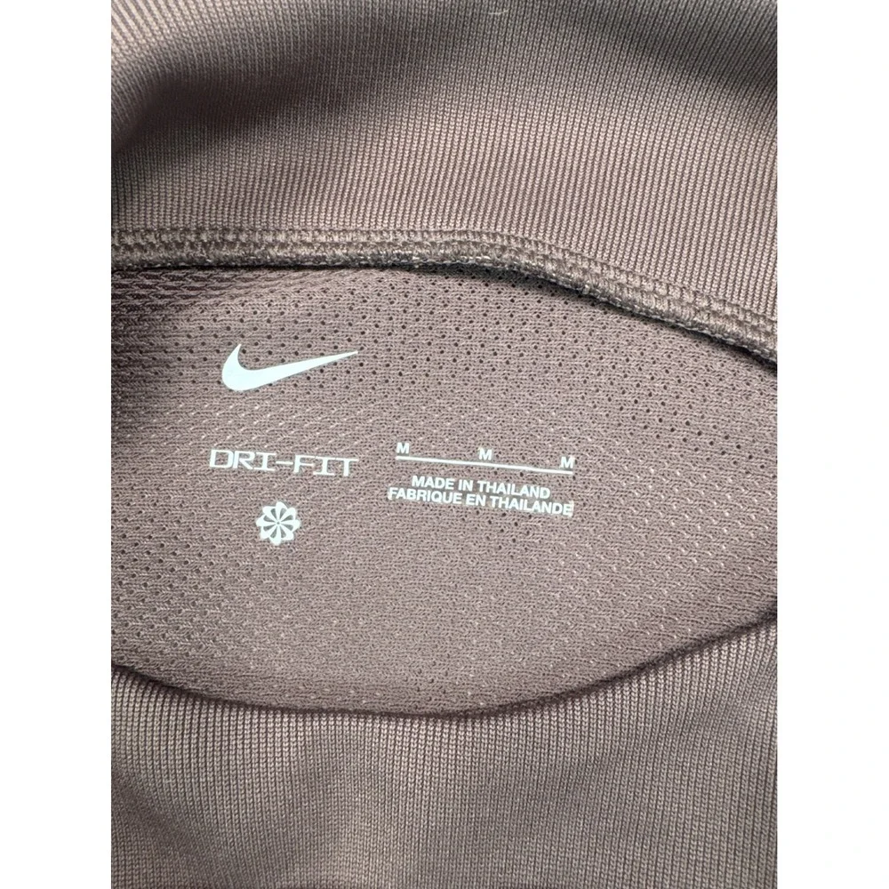 Nike Dri-FIT Mens Training‎ Shirt Mauve Brown Space Dye DQ5053-291 Size M